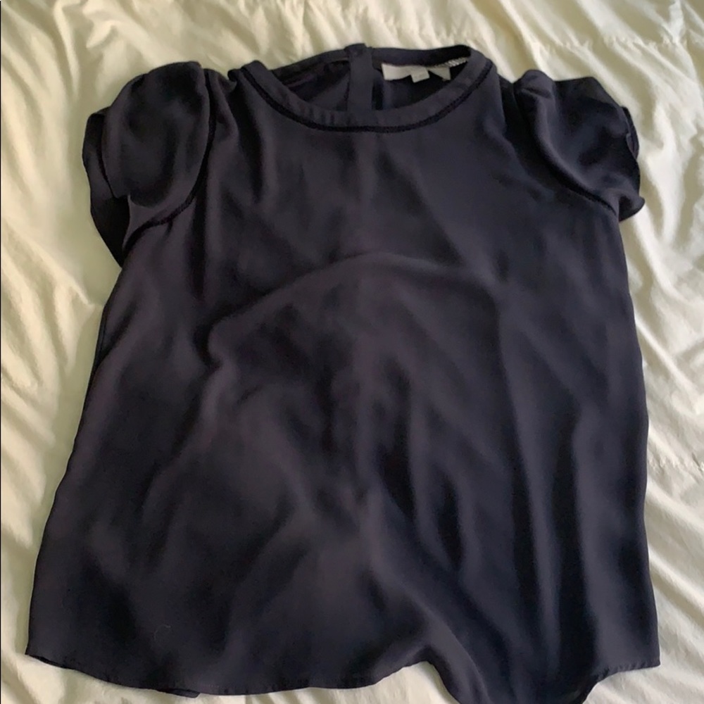 Loft button down the back top
